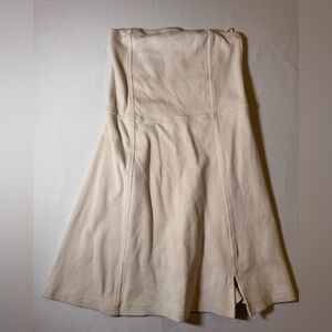 American Eagle Outfitters Cream Strapless Dress